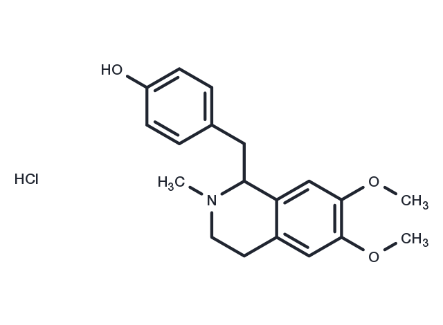 Armepavine hydrochloride, (+/-)- Chemical Structure