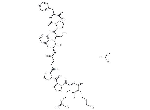 TargetMol Chemical Structure Lys-[Des-Arg9]Bradykinin acetate