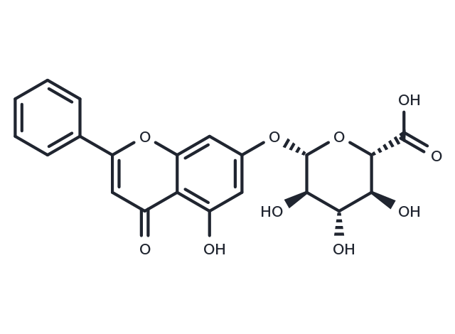 TargetMol Chemical Structure Chrysin-7-O-glucuronide