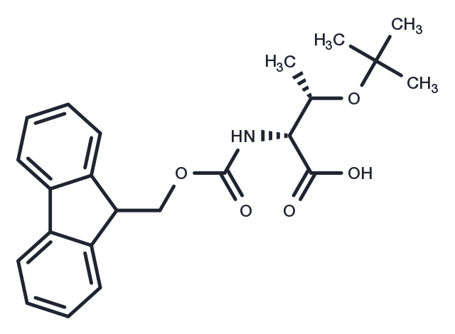 (2R,3S)-2-((((9H-Fluoren-9-yl)methoxy)carbonyl)amino)-3-(tert-butoxy)butanoic acid Chemical Structure