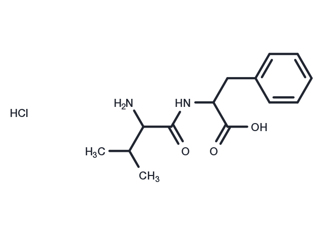 2-(2-amino-3-methylbutanamido)-3-phenylpropanoic acid hydrochloride Chemical Structure