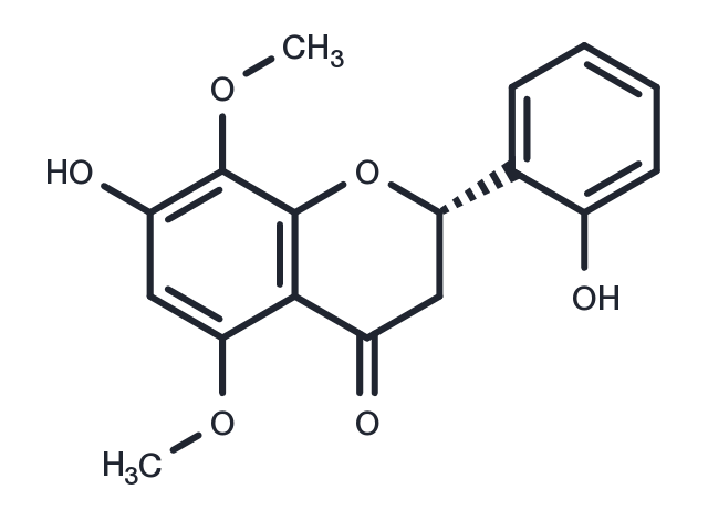 2',7-Dihydroxy-5,8-dimethoxyflavanone Chemical Structure