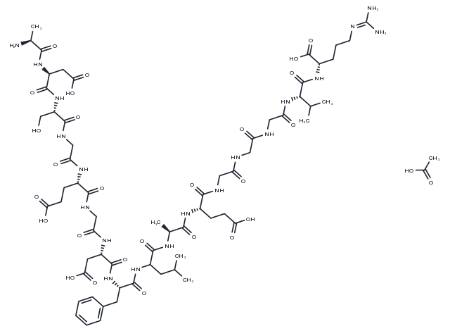 Fibrinopeptide A, human acetate Chemical Structure