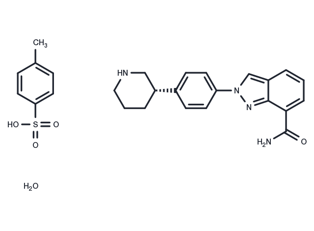 TargetMol Chemical Structure Niraparib tosylate monohyrate