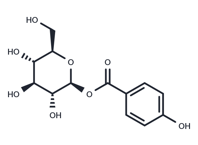 TargetMol Chemical Structure 1-(4-Hydroxybenzoyl)glucose