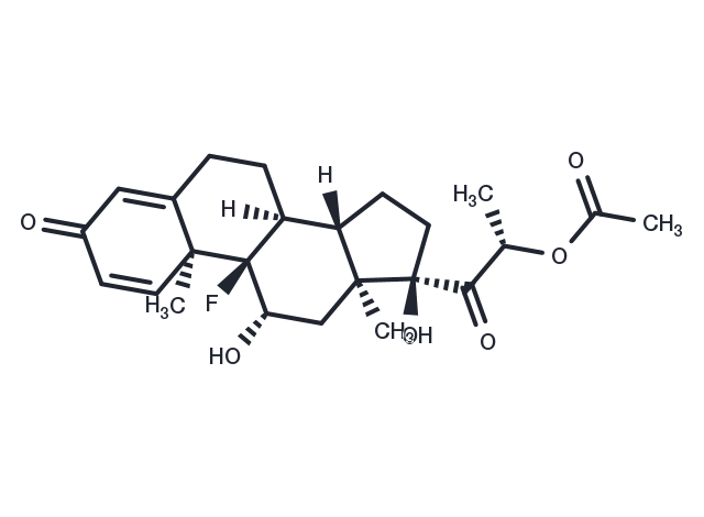 Fluperolone acetate Chemical Structure