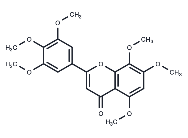 5,7,8,3′,4′,5′-Hexamethoxyflavone Chemical Structure