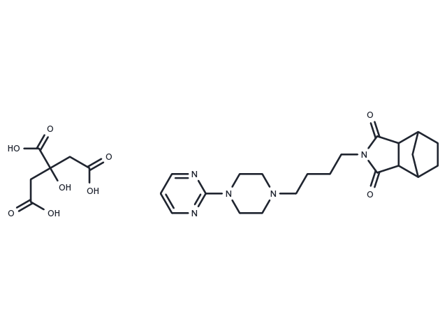 TargetMol Chemical Structure Tandospirone citrate