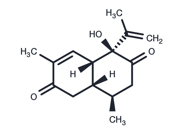7alpha-Hydroxy-4,11-cadinadiene-3,8-dione Chemical Structure
