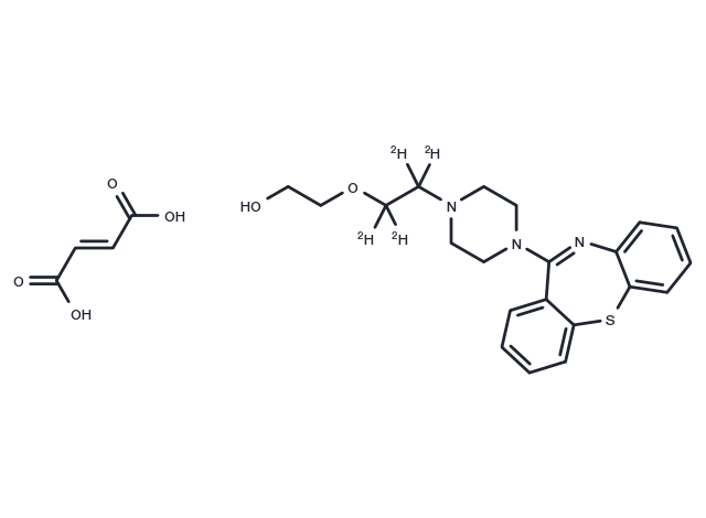 Quetiapine-d4 hemifumarate Chemical Structure