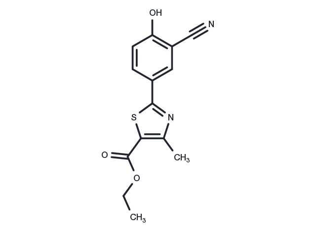 Ethyl 2-(3-cyano-4-hydroxyphenyl)-4-methylthiazole-5-carboxylate Chemical Structure