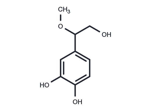 TargetMol Chemical Structure 4-(2-Hydroxy-1-methoxyethyl)-1,2-benzenediol