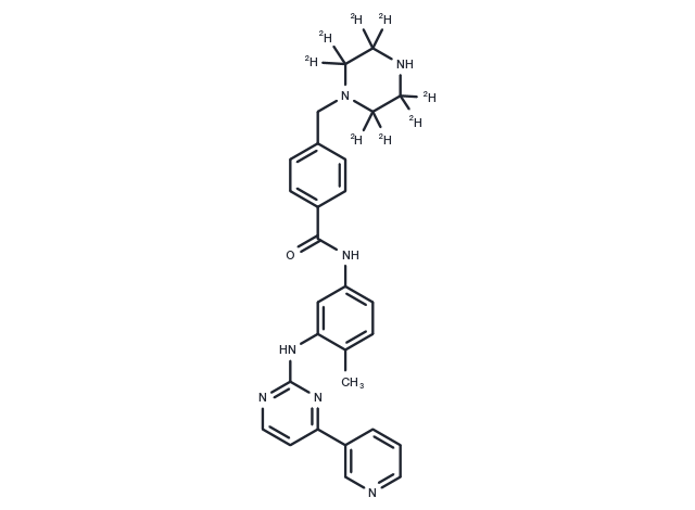 N-Desmethyl imatinib-d8 Chemical Structure