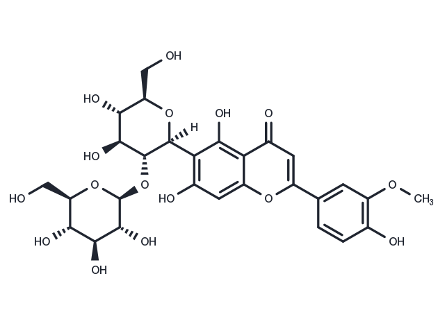 TargetMol Chemical Structure Isoscoparin-2′′O-glucoside