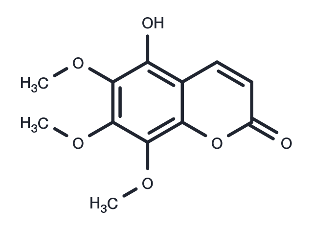 TargetMol Chemical Structure 5-Hydroxy-6,7,8-trimethoxycoumarin