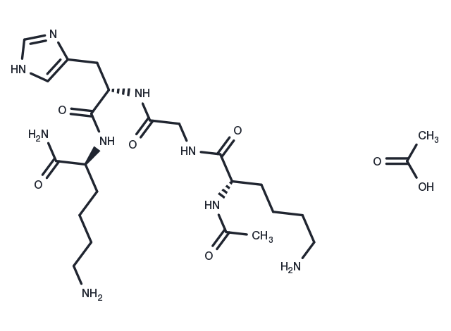 Acetyl tetrapeptide-3 Acetate Chemical Structure