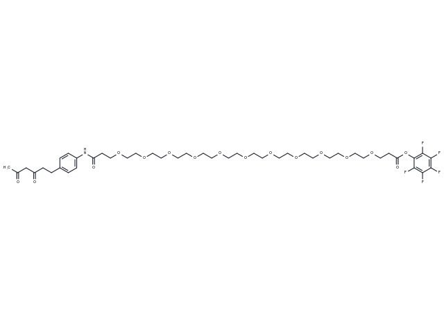 Diketone-PEG11-PFP ester Chemical Structure