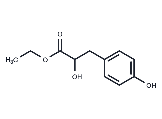 Ethyl p-hydroxyphenyllactate Chemical Structure