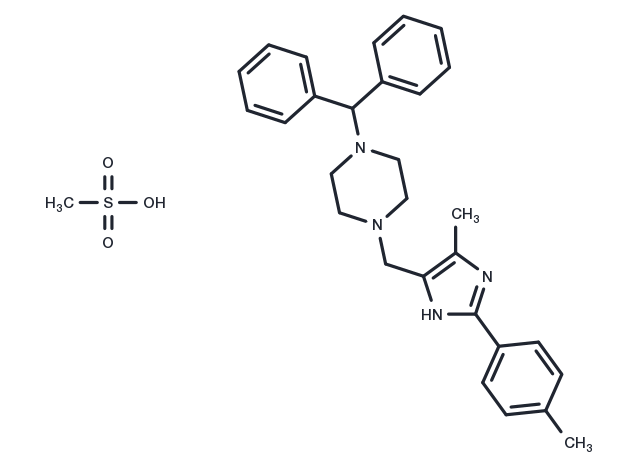 Lifarizine methanesulfonate Chemical Structure
