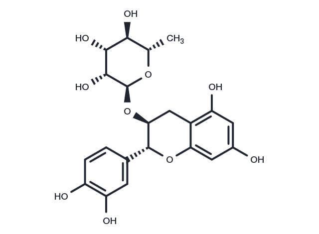 Catechin 3-rhamnoside Chemical Structure
