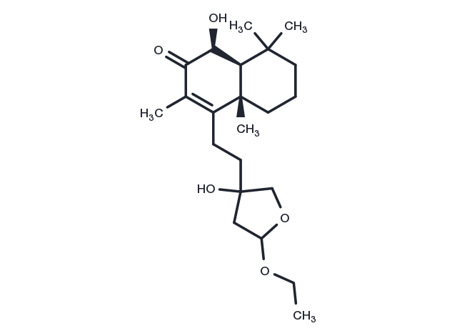 TargetMol Chemical Structure 15,16-Epoxy-15-ethoxy-6beta,13-dihydroxylabd-8-en-7-one