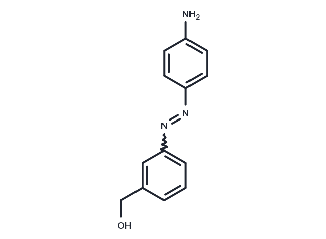 Benzyl alcohol, m-((p-aminophenyl)azo)- Chemical Structure