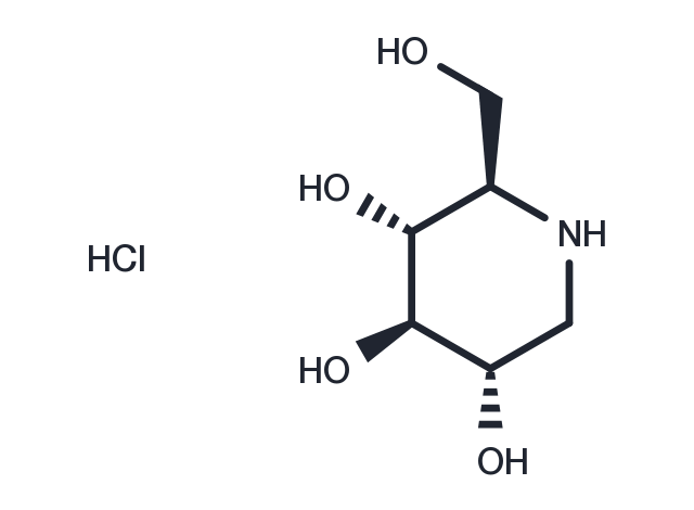 TargetMol Chemical Structure 1-Deoxynojirimycin hydrochloride