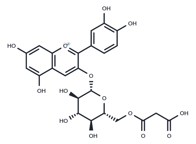 TargetMol Chemical Structure Cyanidin-3-O-(6''-malonylglucoside) chloride