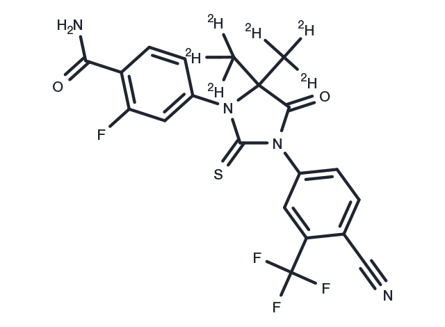 N-desmethyl Enzalutamide D6 Chemical Structure