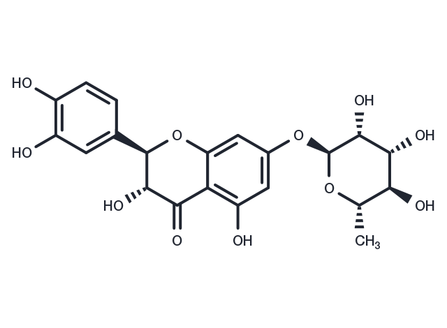 TargetMol Chemical Structure Taxifolin 7-O-rhamnoside