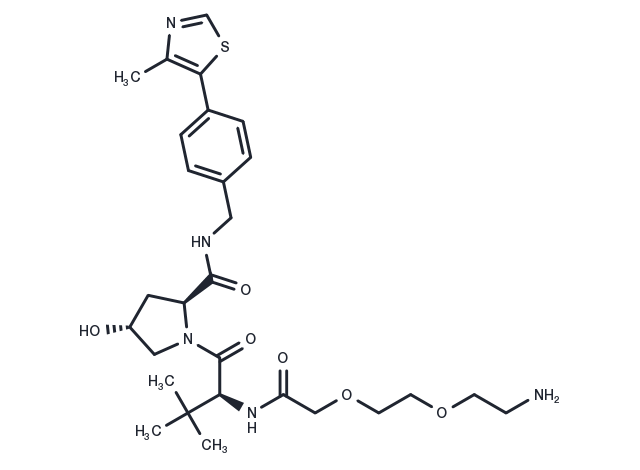 TargetMol Chemical Structure (S,R,S)-AHPC-PEG2-NH2