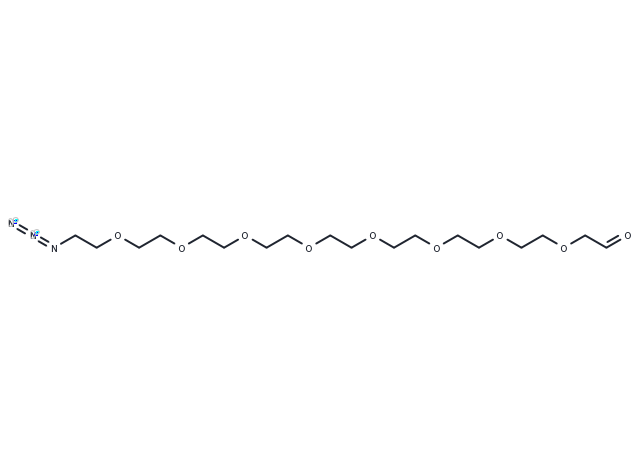 Ald-CH2-PEG8-azide Chemical Structure