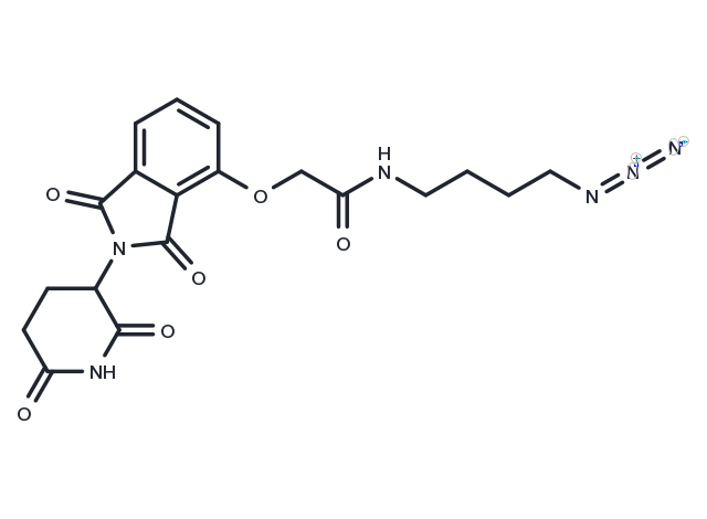 Thalidomide-O-amido-C4-N3 Chemical Structure