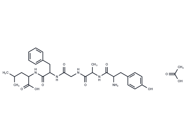 TargetMol Chemical Structure [D-Ala2]leucine-enkephalin acetate
