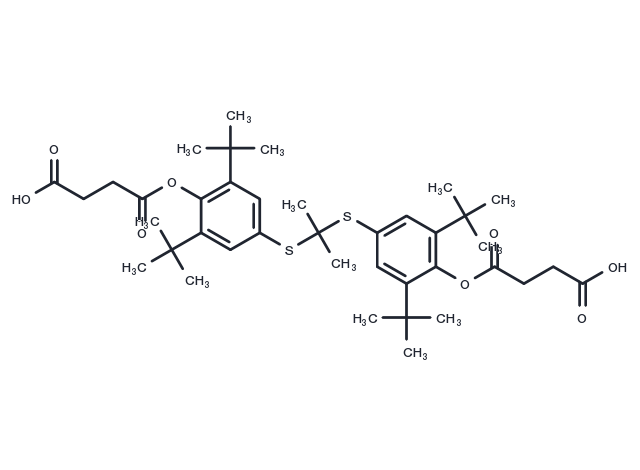 Probucol disuccinate Chemical Structure