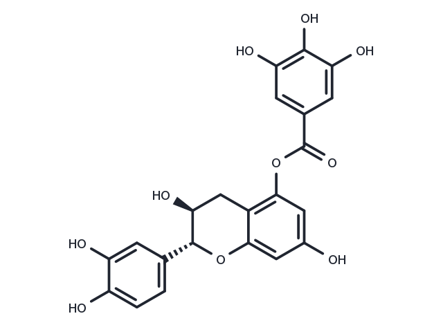 (+)-atechin 5-gallate Chemical Structure