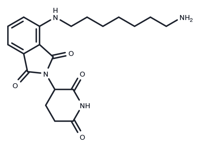 Pomalidomide-C7-NH2 hydrochloride Chemical Structure
