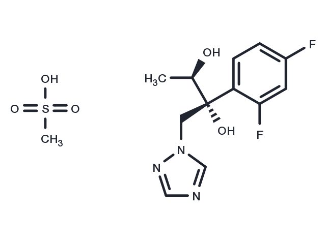 (2R,3R)-2-(2,4-Difluorophenyl)-1-(1H-1,2,4-triazol-1-yl)butane-2,3-diol methanesulfonate Chemical Structure