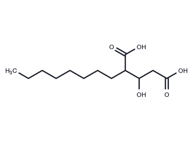 3-Hydroxy-2-octylpentanedioic acid Chemical Structure