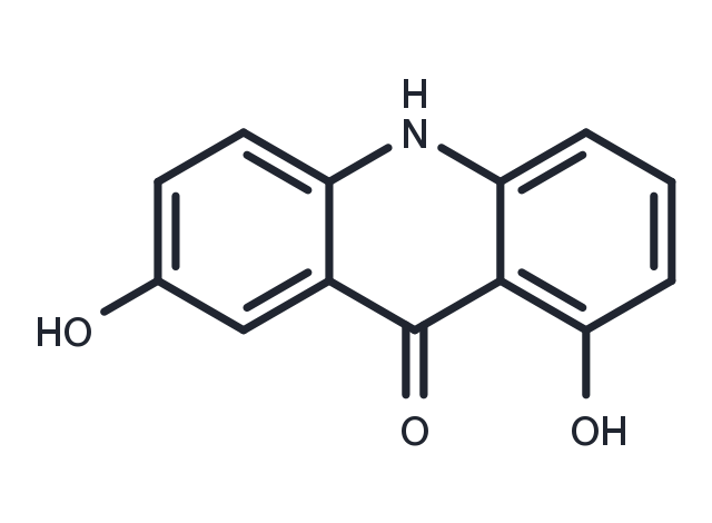 1,7-Dihydroxyacridone Chemical Structure