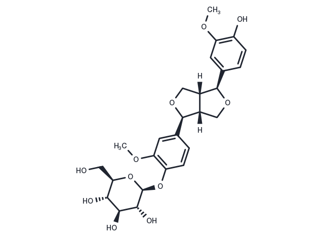 TargetMol Chemical Structure Pinoresinol 4-O-β-D-glucopyranoside