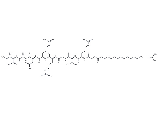 PKI 14-22 amide, myristoylated Acetate Chemical Structure