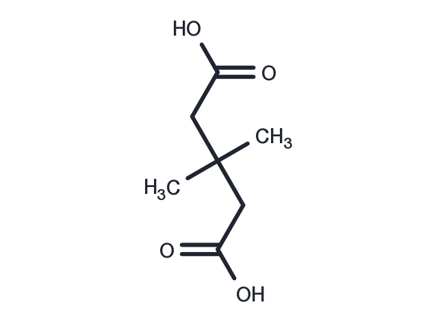 3,3-Dimethylglutaric acid Chemical Structure