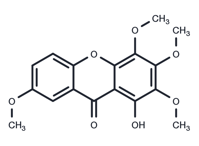 TargetMol Chemical Structure 1-Hydroxy-2,3,4,7-tetramethoxyxanthone