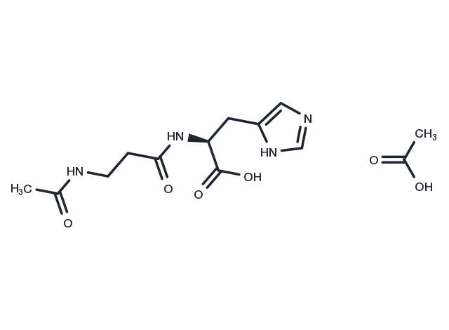 N-Acetylcarnosine acetate Chemical Structure