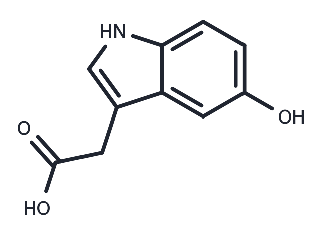 5-HYDROXYINDOLE-3-ACETIC ACID Chemical Structure