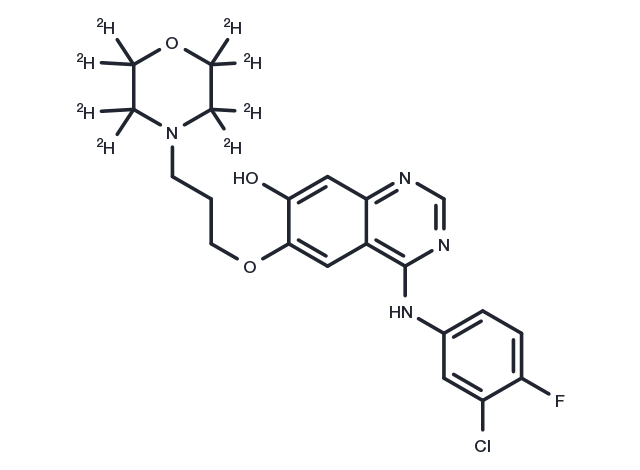 TargetMol Chemical Structure O-Desmethyl gefitinib D8