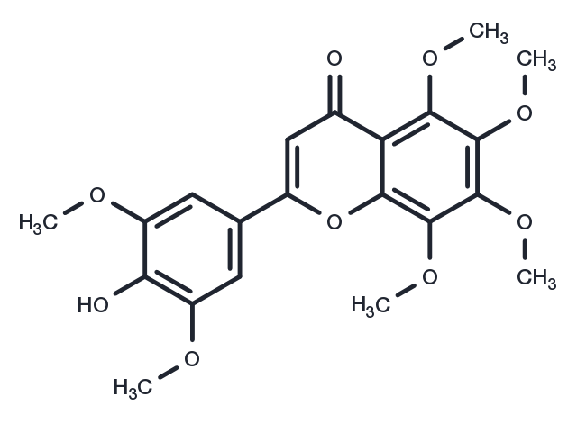 4'-Hydroxy-3',5,5',6,7,8-hexamethoxyflavone Chemical Structure