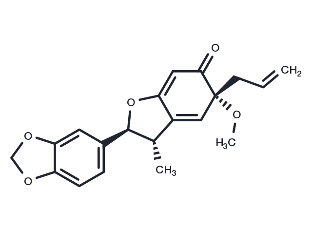 TargetMol Chemical Structure 1,6-Dihydro-4,7'-epoxy-1-methoxy-3',4'-methylenedioxy-6-oxo-3,8'-lignan