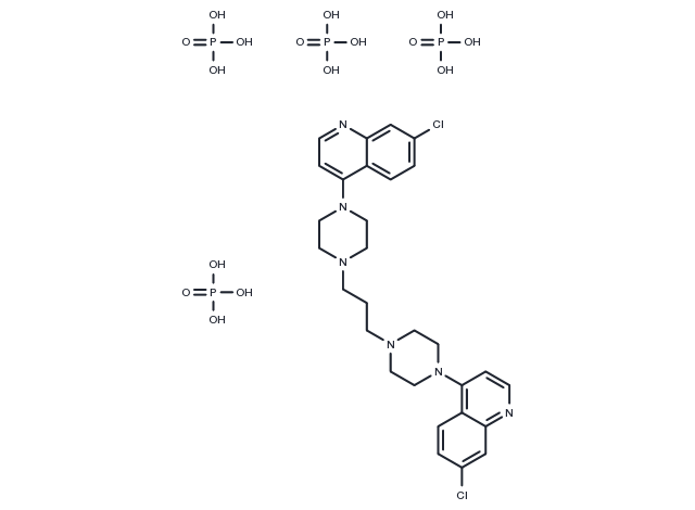Piperaquine tetraphosphate Chemical Structure